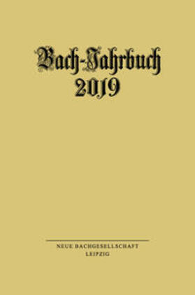 Bach-Jahrbuch 2019.