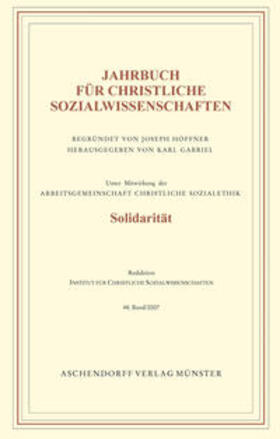 Jahrbuch für christliche Sozialwissenschaften