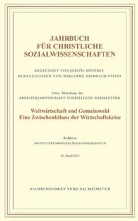 Jahrbuch für Christliche Sozialwissenschaften, Band 51-2010