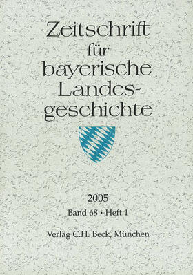 Zeitschrift für bayerische Landesgeschichte