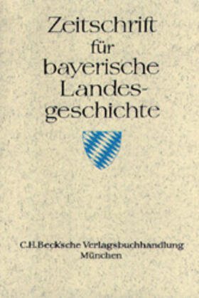 Zeitschrift für bayerische Landesgeschichte