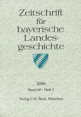 Zeitschrift für bayerische Landesgeschichte