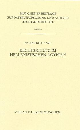 Rechtsschutz im hellenistischen Ägypten