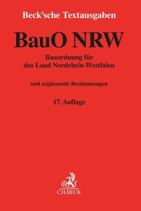 Bauordnung für das Land Nordrhein-Westfalen: BauO NRW