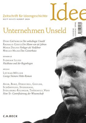 Zeitschrift für Ideengeschichte Heft XVIII/3 Herbst 2024