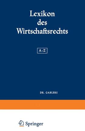 Lexikon des Wirtschaftsrechts