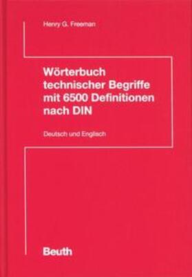 Freeman: Wtb. techn. Begriffe/engl.-dt.