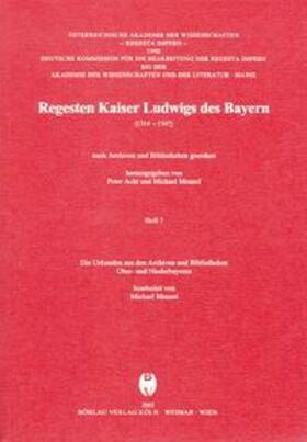 Regesten Kaiser Ludwigs des Bayern (1314 - 1347).
