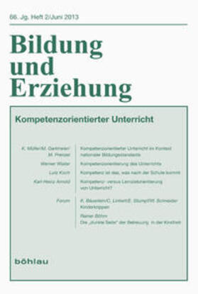 Bildung und Erziehung 66,2. Kompetenzorientierter Unterricht