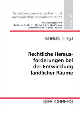 Rechtliche Herausforderungen bei der Entwicklung ländlicher Räume