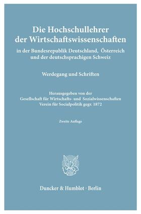 Die Hochschullehrer der Wirtschaftswissenschaften