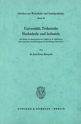 Universität, Technische Hochschule und Industrie.