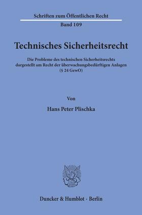 Technisches Sicherheitsrecht.