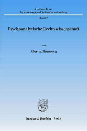 Psychoanalytische Rechtswissenschaft