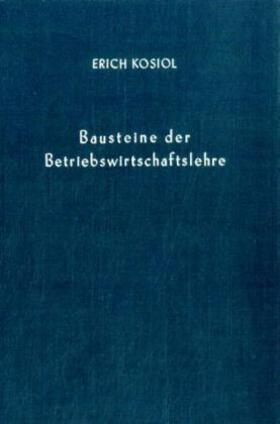 Bausteine der Betriebswirtschaftslehre.