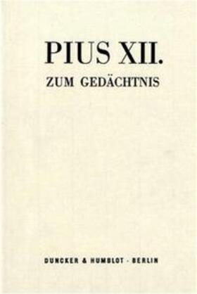 Pius XII. zum Gedächtnis