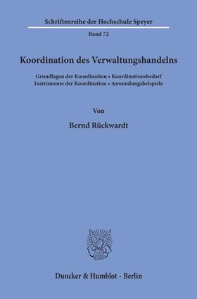 Koordination des Verwaltungshandelns.