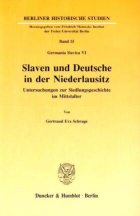Slaven und Deutsche in der Niederlausitz