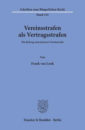 Vereinsstrafen als Vertragsstrafen.