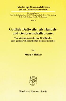 Gottlieb Duttweiler als Handels- und Genossenschaftspionier