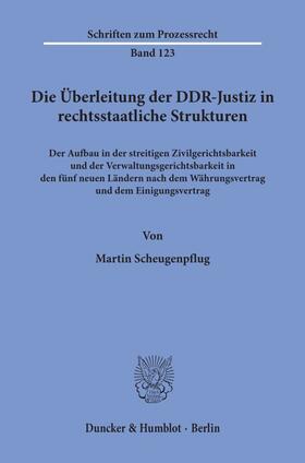 Die Überleitung der DDR-Justiz in rechtsstaatliche Strukturen.