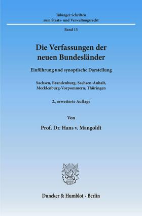 Die Verfassungen der neuen Bundesländer