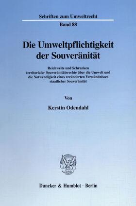 Die Umweltpflichtigkeit der Souveränität