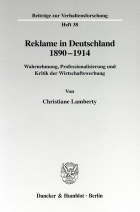 Reklame in Deutschland 1890-1914