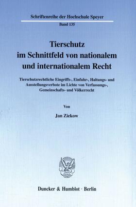 Tierschutz im Schnittfeld von nationalem und internationalem Recht.