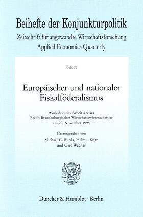 Europäischer und nationaler Fiskalföderalismus