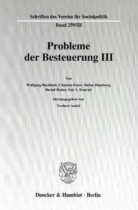 Probleme der Besteuerung III.