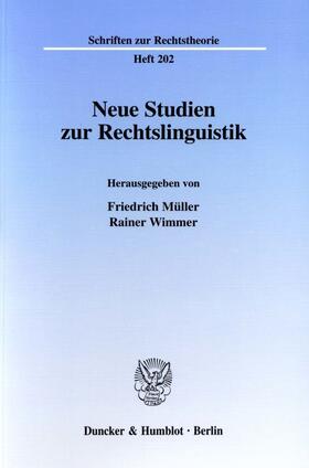 Neue Studien zur Rechtslinguistik.