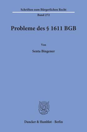 Probleme des § 1611 BGB.