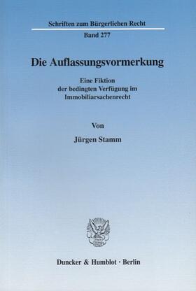 Die Auflassungsvormerkung.