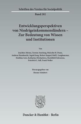 Entwicklungsperspektiven von Niedrigeinkommensländern - Zur Bedeutung von Wissen und Institutionen.