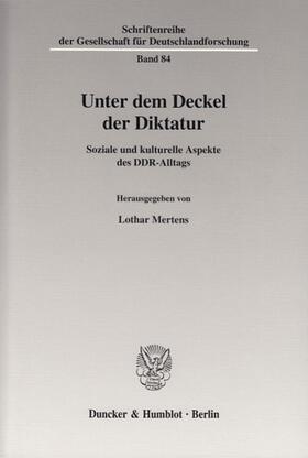 Unter dem Deckel der Diktatur