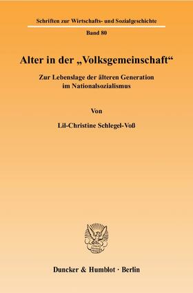 Alter in der "Volksgemeinschaft"