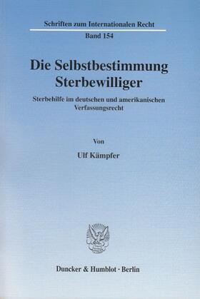 Die Selbstbestimmung Sterbewilliger