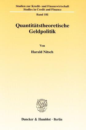 Quantitätstheoretische Geldpolitik