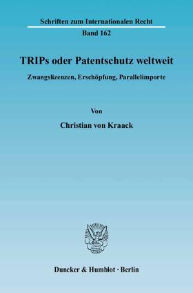 TRIPs oder Patentschutz weltweit