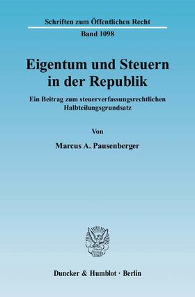 Eigentum und Steuern in der Republik