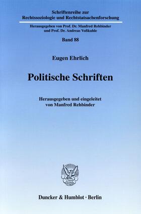 Politische Schriften.