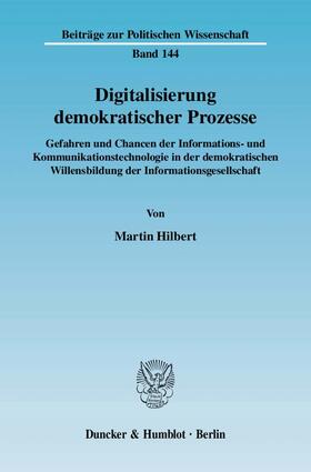 Digitalisierung demokratischer Prozesse.