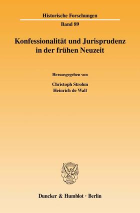 Konfessionalität und Jurisprudenz in der frühen Neuzeit