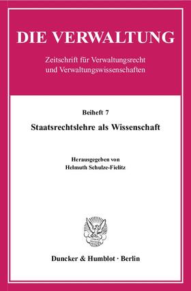 Staatsrechtslehre als Wissenschaft