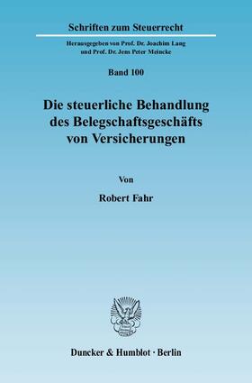 Die steuerliche Behandlung des Belegschaftsgeschäfts von Versicherungen.