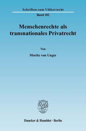 Menschenrechte als transnationales Privatrecht