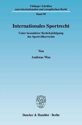 Internationales Sportrecht