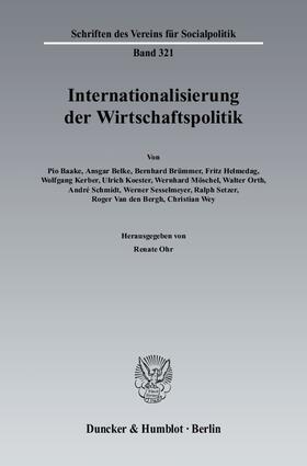 Internationalisierung der Wirtschaftspolitik