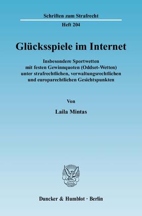 Glücksspiele im Internet.